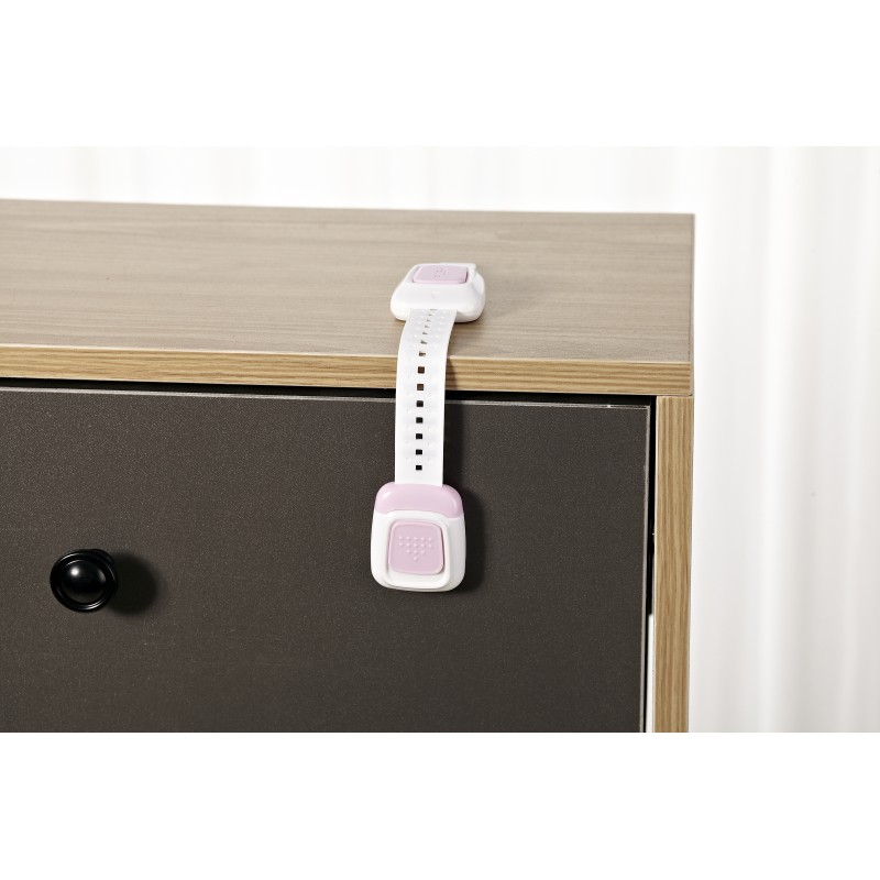 Baby Multifunctional Wardrobe Safety Lock Double Button Drawer Door Lock 