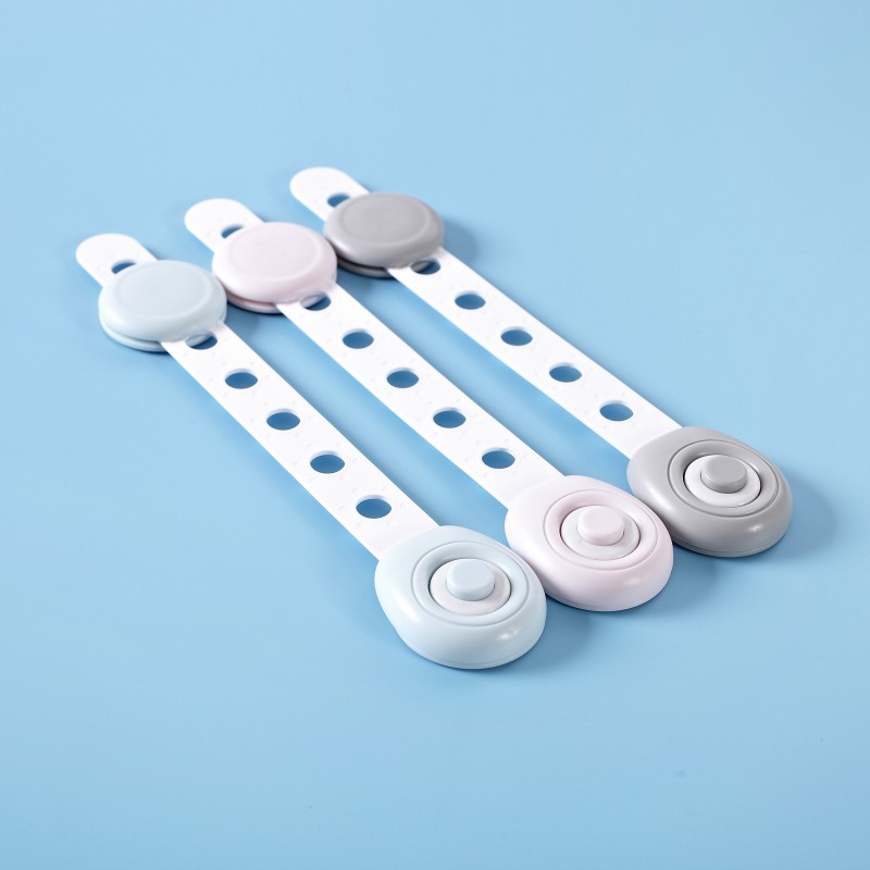 2PCS cupboard Cabinets Strap Locks Child Baby Proof Safety Latches 