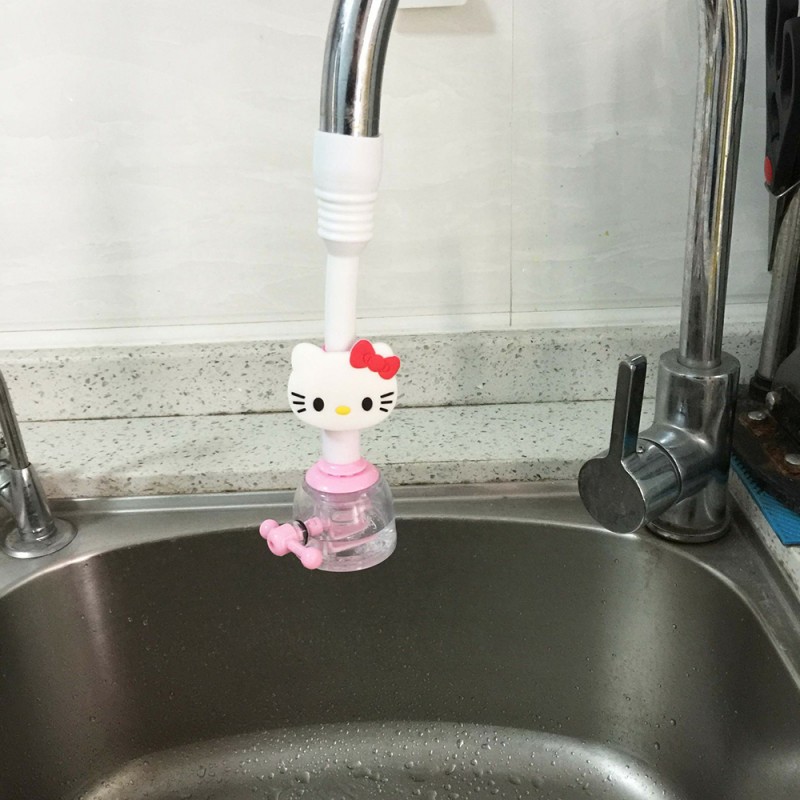 New Design Hello Kitty Baby Safety Kids Faucet extender child hand washing Water chute 